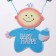 Decorative decoration (suspension) "Baby Happy Boy" 32x32x52 cm