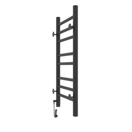 Two -heated towel rail Laris lavender ChKCh, 300x700 mm, 8 crossbars, right, black-13