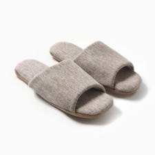 Women's slippers with an open nose eco size 38-39, beige