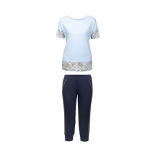 Female pajamas, size XS, blue color
