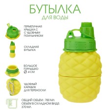 A bottle of water is folding, 700 ml, 24.3 x 8.6 cm, silicone