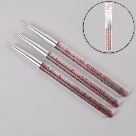 A set of hands for nail design, 3 pcs, 13.5 cm, transparent color-1