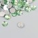 Decor for creativity plastic "Rhinestones. Light green" set 300 pcs d = 0.8 cm
