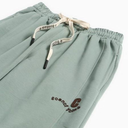 Sports pants for girls, color light green, height 146 cm-5