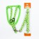 Set "Star Bones", leash 120 x 1 cm, fire 23-35 cm, green