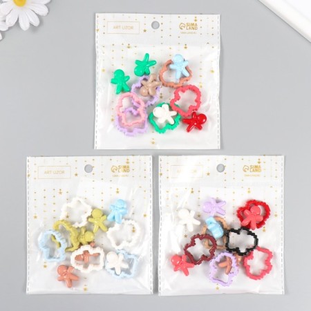 Busina for creativity plastic "Pechek-designer" mix 3.1x2.8x0.7 cm-3