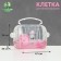 A cage for rodents with filling, 47 x 30 x 38, cm, pink