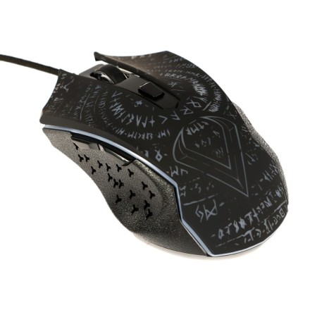 The mouse Qumo Valhalla M35, game, wired, 6 buttons, backlight, 3200 dpi, USB, black-3