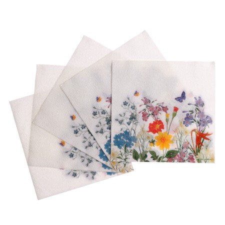 Two -layer -layer “field flowers” ​​wipes, 33x33 cm, set 20 pcs.-6