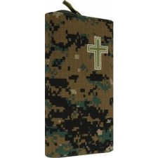 Bible, camouflage on lightning