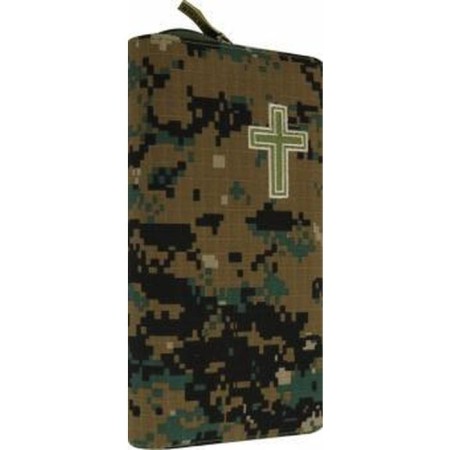 Bible, camouflage on lightning