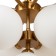 Suspended lamp Inversion, 13xg9, brass color