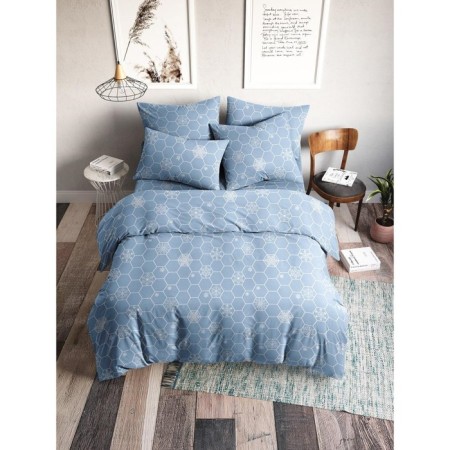 Bed linen Duet "Crystal", size 220x240 cm, 145x215 cm - 2 pcs, 50x70 cm - 2 pcs