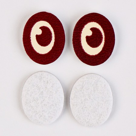 Eyes, set of 50 pcs., Size 1 pc. - 1 × 1.2 cm