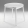 The sliding round round "Orion Mini", 800/1110x800x750, the legs are white/white