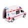 Parking "Ambulance" with a metal machine and walkie -talkie, light and sound effects