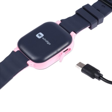 Children's smart hours Windigo AM-15, 1.44 ", 128x128, SIM, 2G, LBS, camera 0.08 MP, pink-12