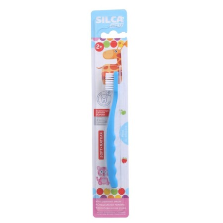 Children's Toothbrush Silcamed, soft 2-7 years, 1 pc., Mix-7