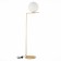 The floor lamp ST LUCE. SL1148.305.01. CODDA. 1x60 W, E27, 38x30x175 cm, brass color