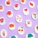 Sugar medallions "Love", 63 pcs