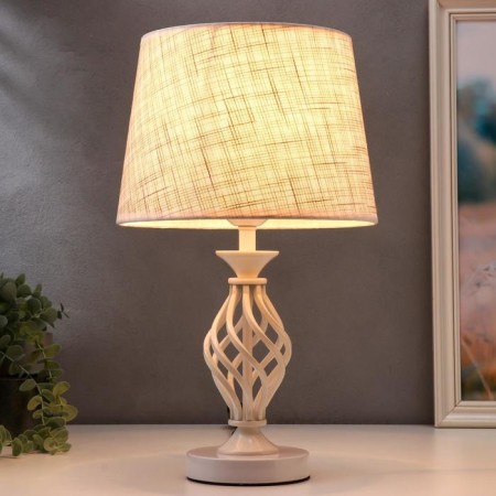 Table lamp 16229/1wt E27 40W white 25x25x42 cm Risalux-1
