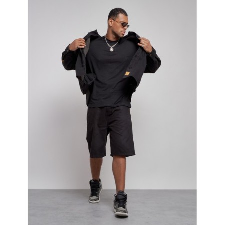 Jeaning jacket men's, size 52, black color-11