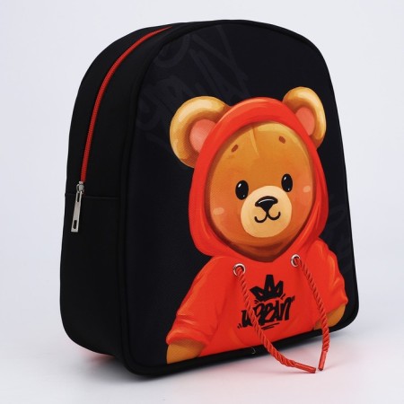 Baby backpack for the girl "Bear", 27x23 cm-1