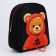 Baby backpack for the girl "Bear", 27x23 cm
