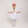 Carnival costume "Bunny white with rim", height 98-128 cm