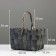 Wicker basket 22 x 15 x 12 cm, wicker handle h = 12 cm, gray, handle