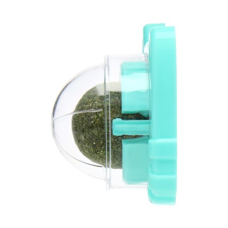 A toy for cats with cat mint "cat", 6.8 cm, turquoise-2