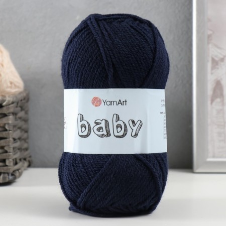 Baby yarn 100% acrylic 150m/50g (583 dark blue)-4