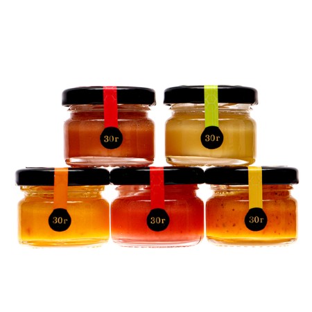 New Year. Gift set of "delicious New Year", honey+tea-9