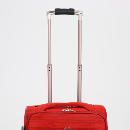 Small suitcase 20 "on lightning, code castle, with extension, red color-5