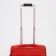 Small suitcase 20 "on lightning, code castle, with extension, red color