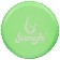 Massage roller SANGH, 45x15 cm, green color