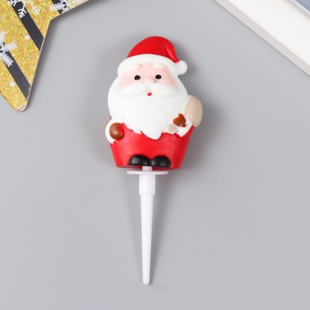 Decor for the creativity of Polystone "Grandfather Frost with a bag" 3x4.6 cm