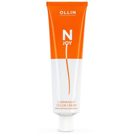 Cream-coloring hair permanent OLLIN Professional N-Joy, tone 7/71, blond brown-pipe, 100 ml-5