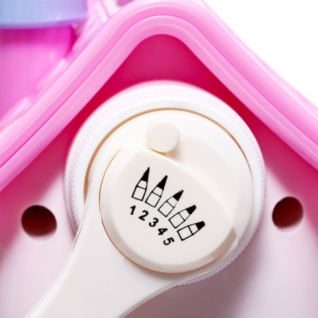 Mechanical sharpener with container, 5 types of sharpening, pink house-6