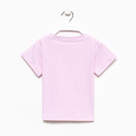 Baby Basic Line Strap T-shirt, r.28 (86-92 cm), pink/white-6