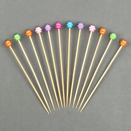 Wooden skewers "sweets", 12 cm, set of 12 pcs.-1