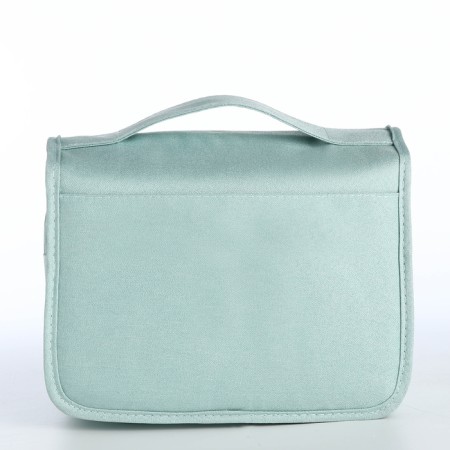 Cosmetic bag classic, 24*10*18, lightning departure, hook, mint-1