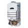 Gas column Ballu Gwh 10 Fiery Glass Lime, 20 kW, wall, white