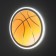 Sconces "Basketball ball" LED 36W white D.30 cm