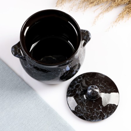 Ceramic Pikanto baking pot 0.65l / 12.5x11.5cm, veil-3