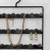 Organizer wall -mounted "lace" 3 rows of 8 hooks, 22 × 2 × 32 cm, black color