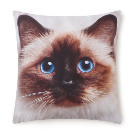 Decorative Ethel Pillow "Burmese cat" 40x40 cm, Gabardin, 100% p/e-2