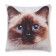 Decorative Ethel Pillow "Burmese cat" 40x40 cm, Gabardin, 100% p/e