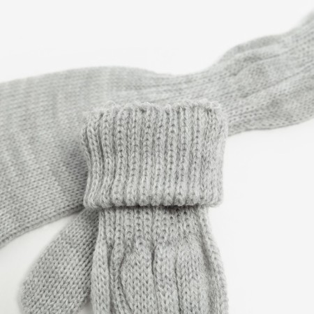Gloves female, light gray, size 18-2