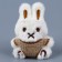 Soft magnet "Bunny", 8 cm, color mix